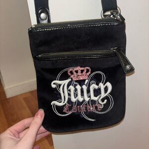 Juicy Couture Black and Pink Crossbody Bag